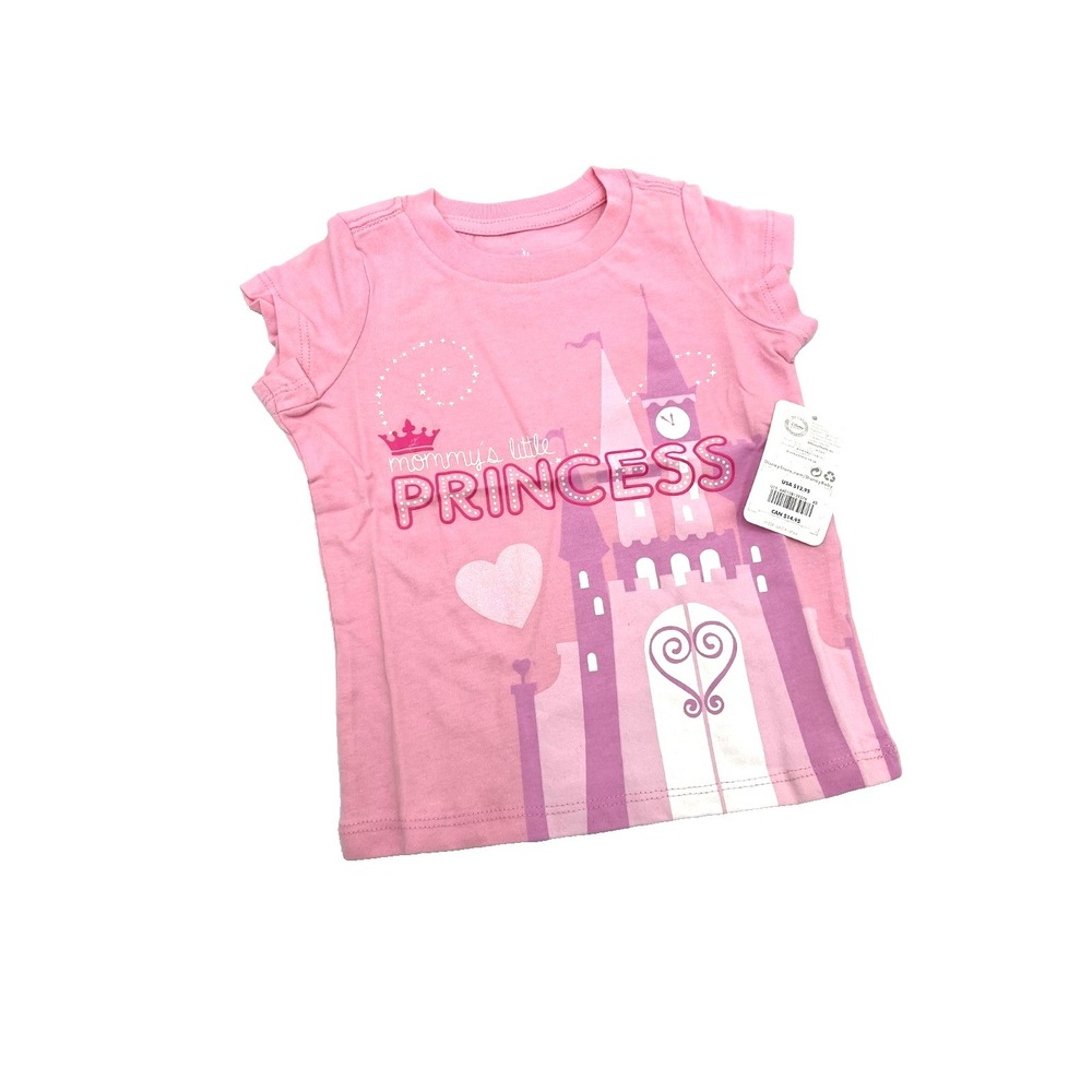 Disney Baby Mommy's Little Princess Pink T-Shirt 12-18M New